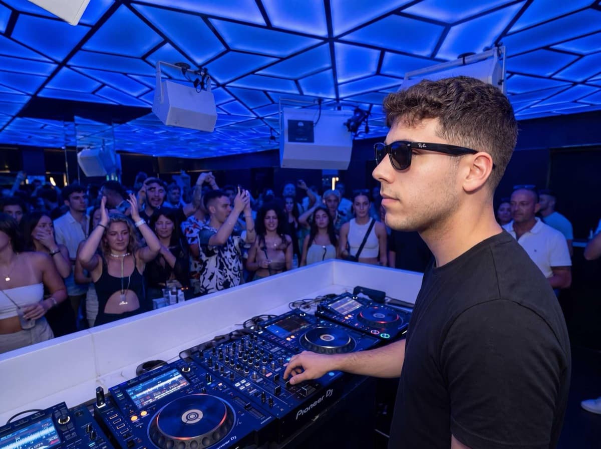 Angelo Gonzalez performing to a live crowd